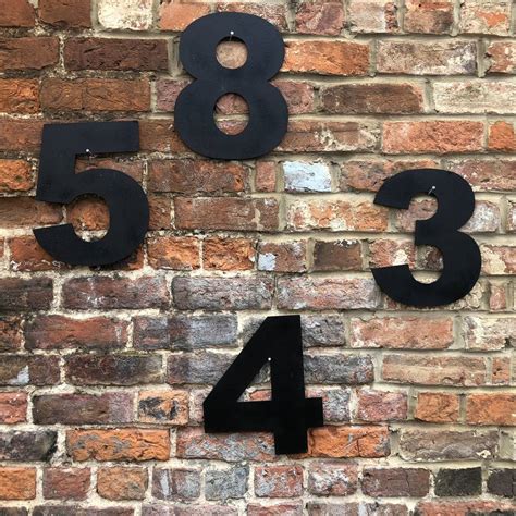 black metal house numbers i can buy locally|exterior house numbers black.